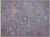 Blue/Grey 9' 0" X 11' 11" Turkish Angora Oushak Hand-Knotted Wool Rug - Q23995