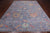 Blue/Grey 9' 0" X 11' 11" Turkish Angora Oushak Hand-Knotted Wool Rug - Q23995