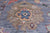 Blue/Grey 9' 0" X 11' 11" Turkish Angora Oushak Hand-Knotted Wool Rug - Q23995