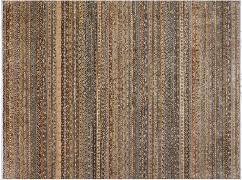 Tribal Persian Gabbeh Shall Hand Knotted Rug 8' 10" X 11' 10" - Q23999