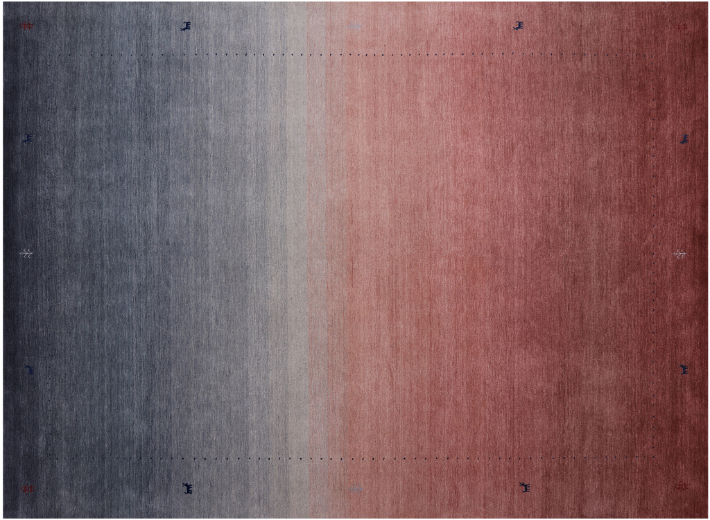 SUPER SALE 8' 2" X 11' 4" Persian Gabbeh Handmade Wool Rug - Q24000