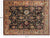 Olive Green 9' 0" X 11' 7" Persian Tabriz Handmade Wool Rug - Q24004