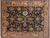 Olive Green 9' 0" X 11' 7" Persian Tabriz Handmade Wool Rug - Q24004