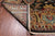 Olive Green 9' 0" X 11' 7" Persian Tabriz Handmade Wool Rug - Q24004