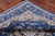 Blue 10' Square Persian Nain Hand Knotted Wool & Silk Rug - Q24009
