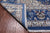Blue 10' Square Persian Nain Hand Knotted Wool & Silk Rug - Q24009