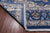 Blue 9' 9" X 14' 0" Persian Nain Handmade Wool & Silk Rug - Q24010