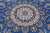Blue 9' 9" X 14' 0" Persian Nain Handmade Wool & Silk Rug - Q24010
