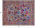 Grey 8' 1" X 10' 1" Persian Tabriz Hand Knotted Wool & Silk Rug - Q24011