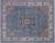 Blue 7' 11" X 10' 2" Persian Nain Hand Knotted Wool & Silk Rug - Q24012