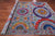 Grey 9' 0" X 12' 0" Mamluk Hand-Knotted Wool & Silk Rug - Q24013
