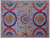 Grey 9' 0" X 12' 0" Mamluk Hand-Knotted Wool & Silk Rug - Q24013