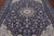 Grey Persian Nain Handmade Wool & Silk 8' 2" X 10' 2" Rug - Q24014