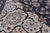 Grey Persian Nain Handmade Wool & Silk 8' 2" X 10' 2" Rug - Q24014