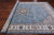 Blue 8' 10" X 12' 1" Persian Nain Hand Knotted Wool & Silk Rug - Q24015