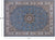 Blue 8' 10" X 12' 1" Persian Nain Hand Knotted Wool & Silk Rug - Q24015