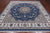Blue 9' Square Persian Nain Handmade Wool & Silk Rug - Q24016