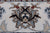 Blue 9' Square Persian Nain Handmade Wool & Silk Rug - Q24016