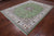 Green Persian Nain Hand Knotted Wool & Silk 7' 11" X 10' 0" Rug - Q24017