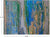 7' 11" X 10' 6" Handmade Wool & Silk Abstract Rug - Q24018