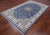 Blue Persian Nain Hand Knotted Wool & Silk Rug 5' 10" X 9' 0" - Q24019
