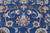 Blue Persian Nain Hand Knotted Wool & Silk Rug 5' 10" X 9' 0" - Q24019