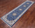 Blue Persian Nain Handmade Wool & Silk Runner Rug 2' 8" X 10' 1" - Q24020