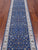 Blue 2' 8" X 12' 1" Persian Nain Handmade Wool & Silk Runner Rug - Q24021
