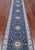 Blue 2' 6" X 14' 0" Persian Nain Hand Knotted Wool & Silk Runner Rug - Q24026