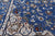 Blue Persian Nain Hand Knotted Wool & Silk Runner Rug 2' 7" X 14' 0" - Q24027