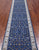 Blue 2' 9" X 14' 7" Persian Nain Handmade Wool & Silk Runner Rug - Q24030