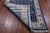 Blue 2' 9" X 14' 7" Persian Nain Handmade Wool & Silk Runner Rug - Q24030