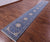 Blue Persian Nain Hand Knotted Wool & Silk Runner Rug 2' 8" X 20' 4" - Q24031