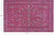 Pink Persian Nain Wool & Silk Handmade Rug 5' 11" X 9' 1" - Q24033