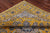 Gold 10' Square Persian Nain Handmade Wool & Silk Rug - Q24034