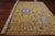 Gold 10' Square Persian Nain Handmade Wool & Silk Rug - Q24034