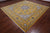 Gold 10' Square Persian Nain Handmade Wool & Silk Rug - Q24034