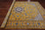 Gold Persian Nain Hand Knotted Wool & Silk Rug 9' 2" X 12' 2" - Q24036