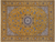 Gold Persian Nain Hand Knotted Wool & Silk Rug 9' 2" X 12' 2" - Q24036