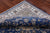 Blue 8' Square Persian Nain Handmade Wool & Silk Rug - Q24038