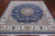 Blue 8' Square Persian Nain Handmade Wool & Silk Rug - Q24038