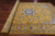 Gold 9' 1" X 18' 2" Handmade Persian Nain Wool & Silk Rug - Q24039