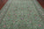 Green 8' 11" X 12' 4" Persian Nain Hand-Knotted Wool & Silk Rug - Q24040