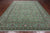 Green 8' 11" X 12' 4" Persian Nain Hand-Knotted Wool & Silk Rug - Q24040