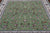 Green 8' Square Wool & Silk Persian Nain Hand Knotted Rug - Q24041