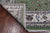Green 8' Square Wool & Silk Persian Nain Hand Knotted Rug - Q24041