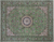 Green 7' 10" X 10' 2" Persian Nain Hand-Knotted Wool & Silk Rug - Q24042