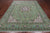 Green 7' 10" X 10' 2" Persian Nain Hand-Knotted Wool & Silk Rug - Q24042