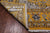 Gold 8' Square Wool & Silk Persian Nain Hand-Knotted Rug - Q24043