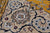 Gold 8' Square Wool & Silk Persian Nain Hand-Knotted Rug - Q24043